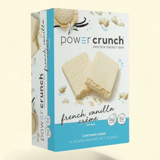 Power Crunch Protein Energy Bar, French Vanilla Cream, 5pk