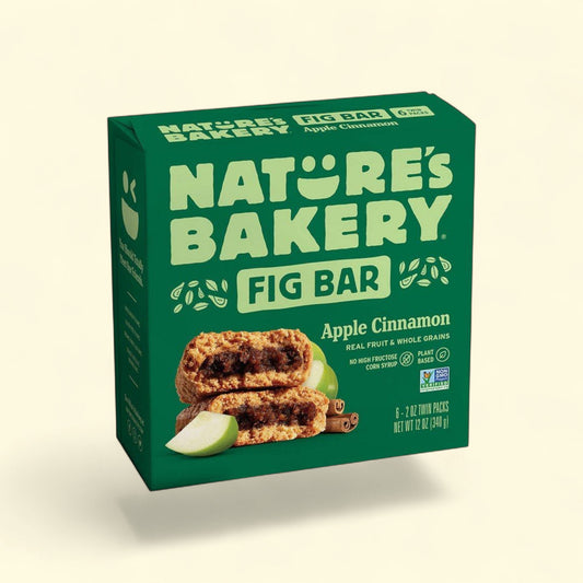 Nature's Bakery Fig Bar, Apple Cinnamon, 12oz/6ct — authentic US product shipped worldwide by Treatspree