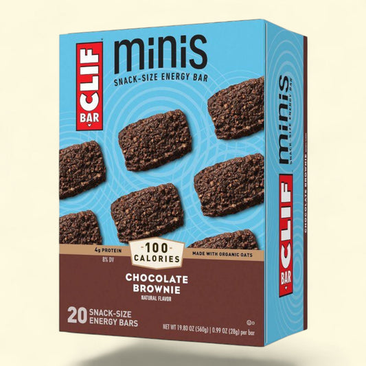 CLIF Bar Energy Bar Minis, Chocolate Brownie, 19.8oz/20ct