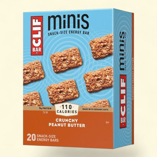 CLIF Bar Crunchy Peanut Butter Energy Bar Minis, 20ct