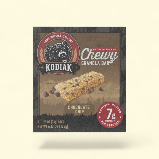 Kodiak Chocolate Chip Chewy Granola Bars, 6.17oz/5ct — authentic US product shipped worldwide by Treatspree
