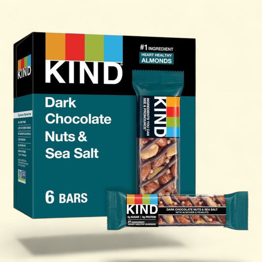 KIND Bars Dark Chocolate Nuts & Sea Salt, 6ct