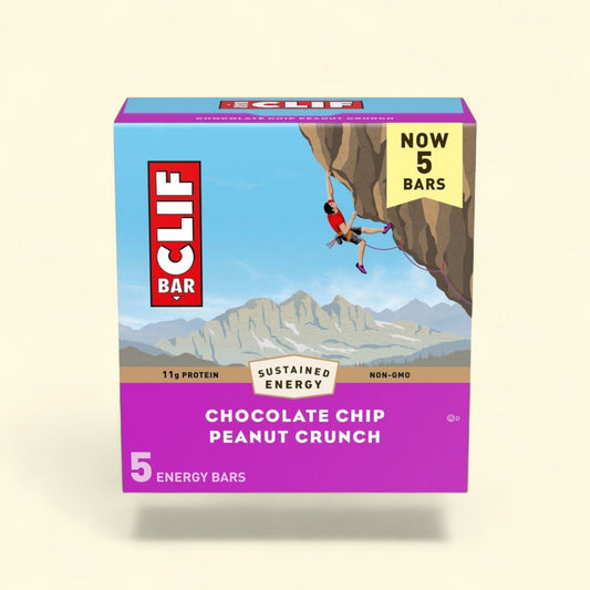 CLIF Bar Soft Baked Snack Bars, Chocolate Chip Peanut Crunch, 12oz/5ct — authentic US product shipped worldwide by Treatspree