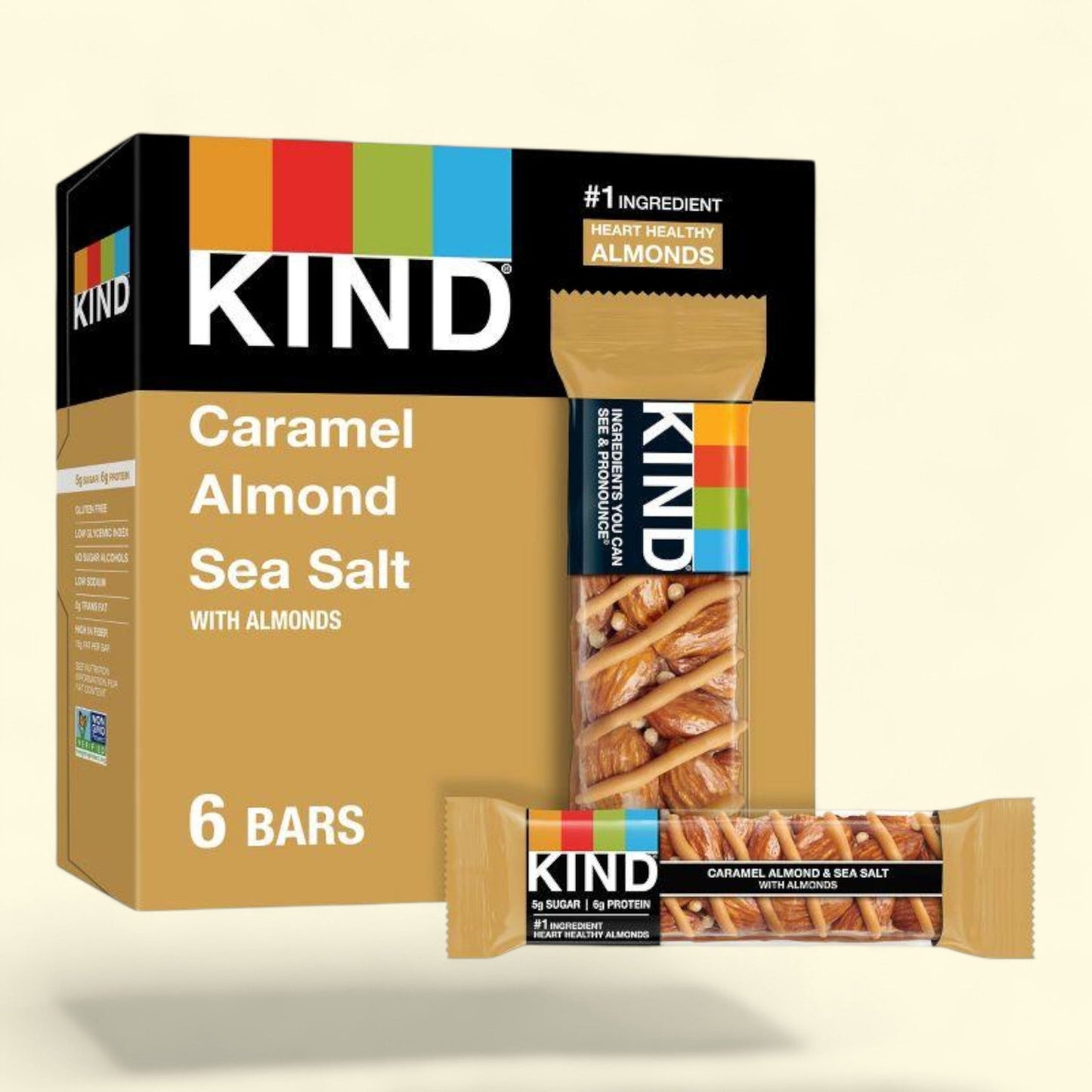 KIND Bars Caramel Almond & Sea Salt, 6ct