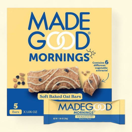 MadeGood Blueberry Soft Baked Oat Bars, 5.3oz/5ct