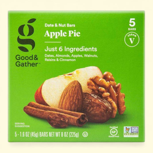 Good & Gather Apple Pie date and nut bar packaging