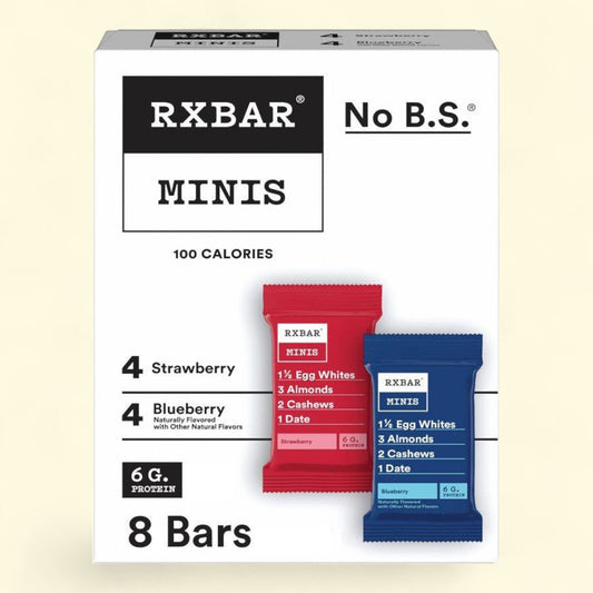 Barres protéinées RXBAR Mini, myrtille et fraise - 208 g / 8 pièces