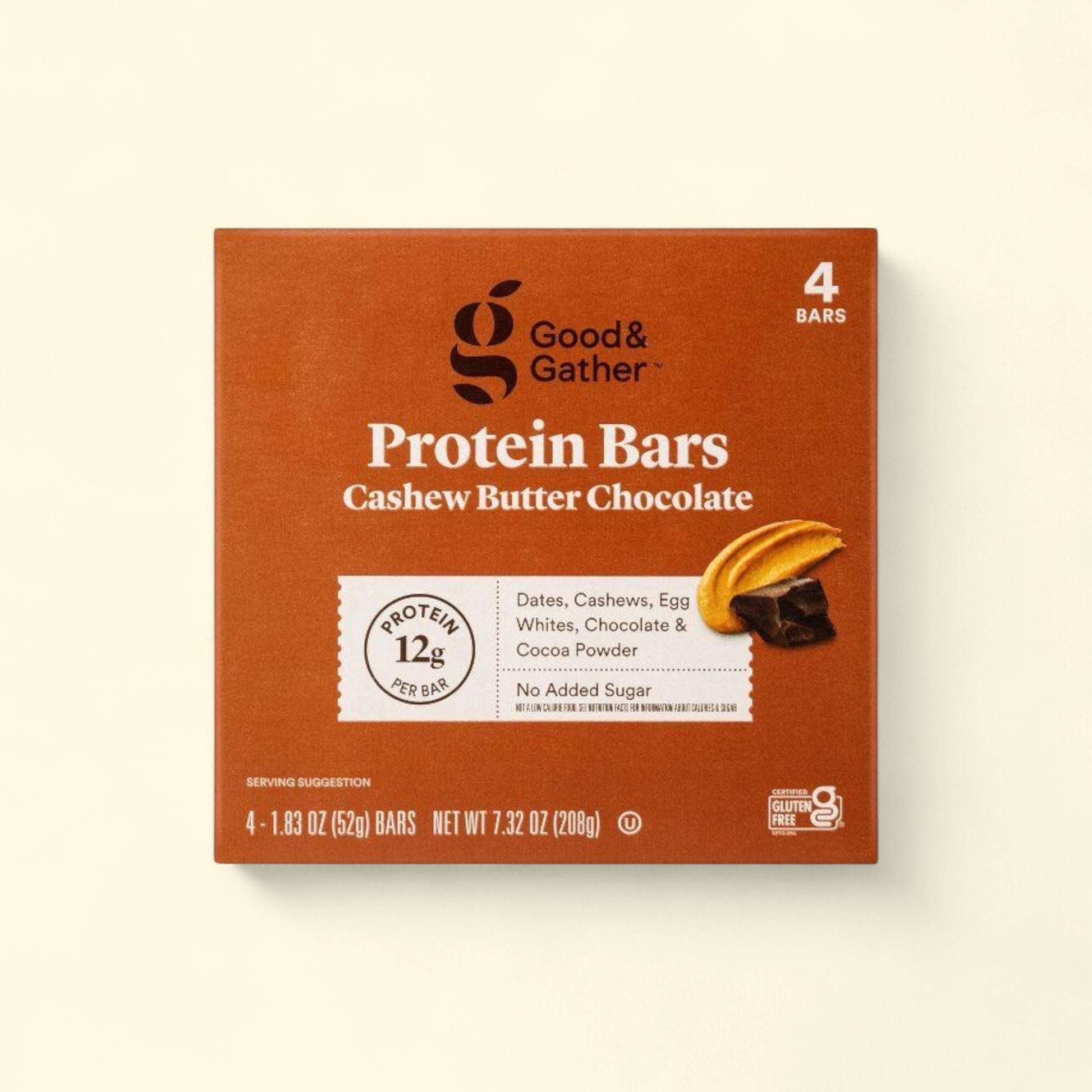 Good & Gather, Protein Bars Cashew Butter Chocolate, 7.33oz/4ct — authentic US product shipped worldwide by Treatspree