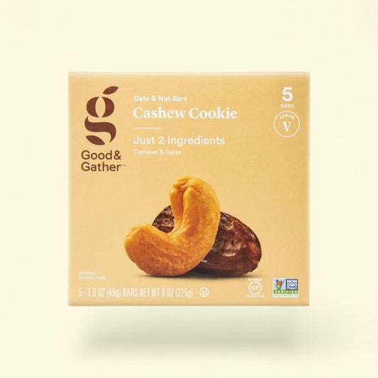 Good & Gather, Cashew Cookie Nutrition Bars, 5ct — authentic US product shipped worldwide by Treatspree