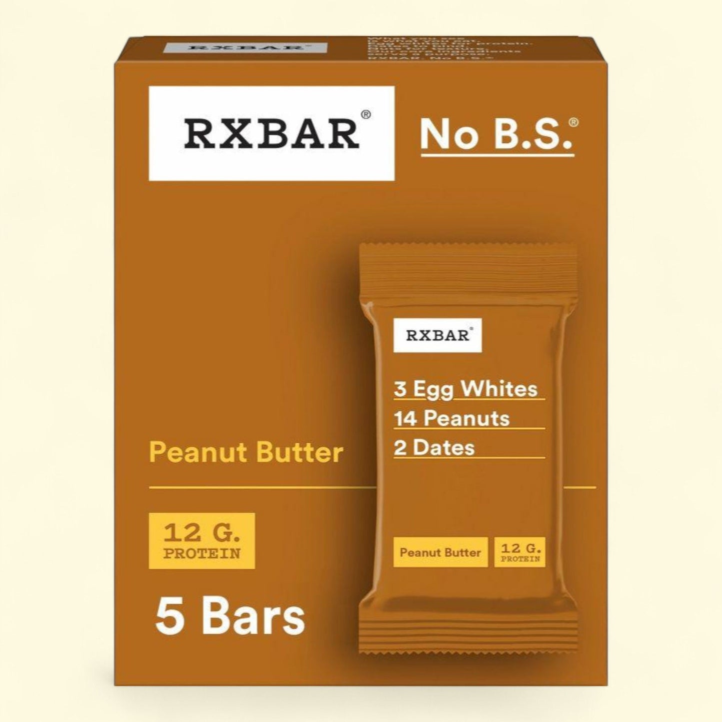 Barres protéinées au beurre de cacahuète RXBAR, 5 barres / 258 g