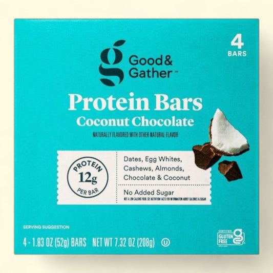 Good & Gather Protein Bars, Coconut Chocolate - 7.33oz/4ct