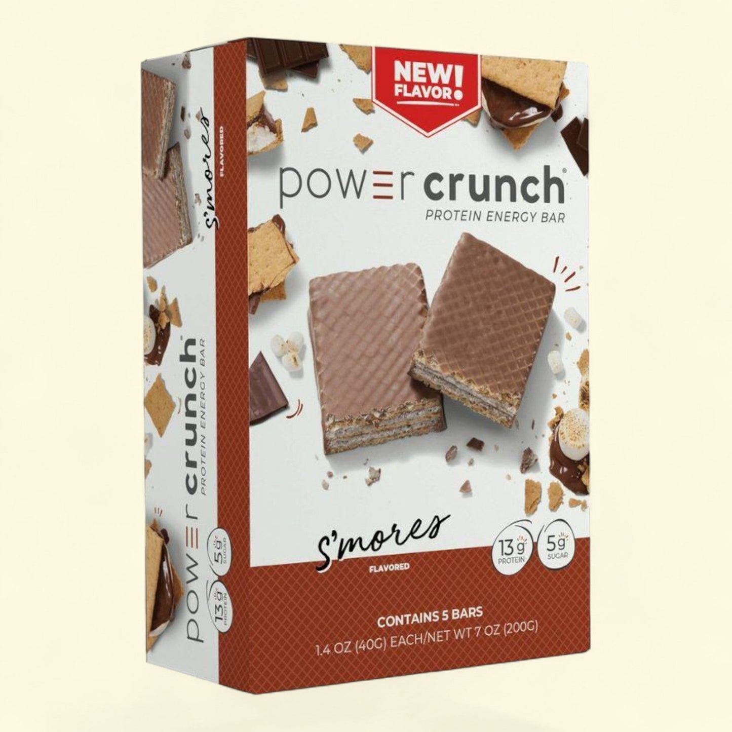 Power Crunch Original S'MORES Nutrition Bars, 7oz/5ct