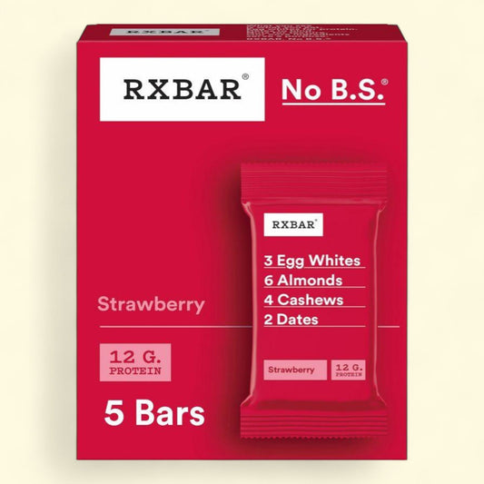 Barres protéinées RXBAR, fraise, 258 g / 5 pièces