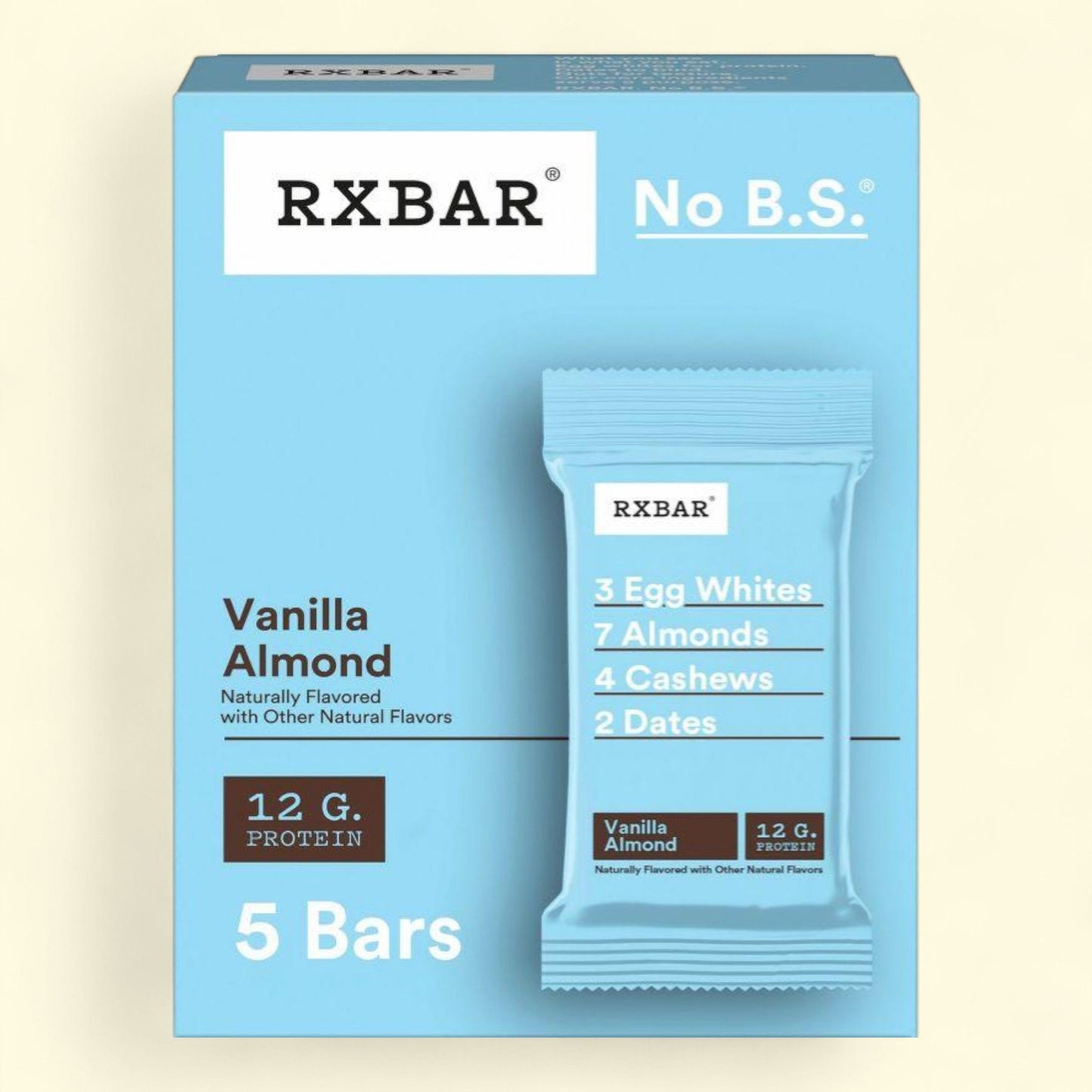 RXBAR Protein Bars, Vanilla Almond, 5ct/9.1oz