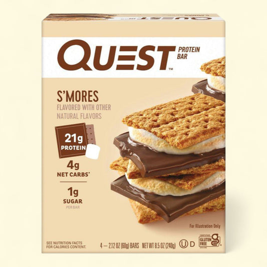 Quest Nutrition Protein Bar, S'mores, 21g, 4 count