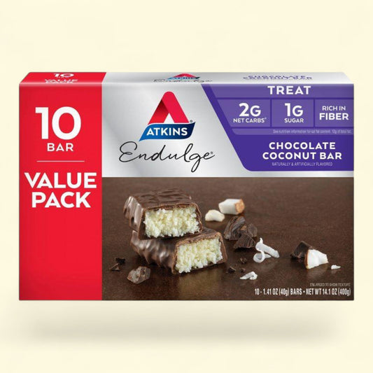 Atkins Endulge Chocolate Coconut Bars, 10 bars