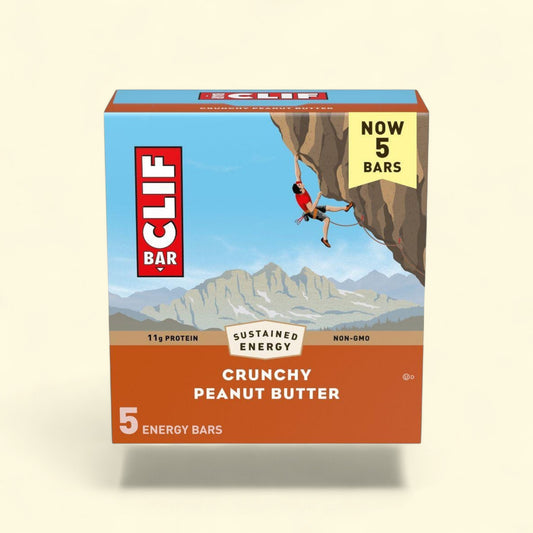 CLIF Bar Crunchy Peanut Butter Energy Bars, 5 pack — authentic US product shipped worldwide by Treatspree