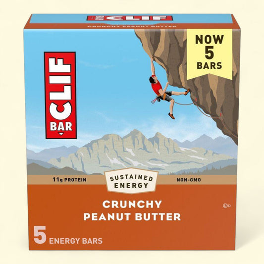 CLIF Bar Crunchy Peanut Butter Energy Bars, 5 pack