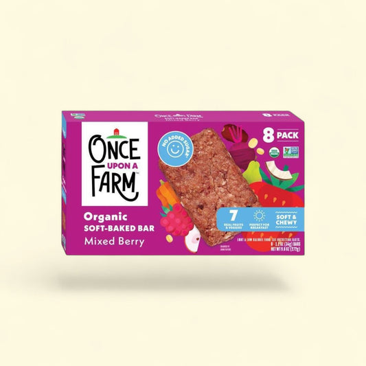 Once Upon a Farm Snack Bars, Mixed Berry 9.6oz/8ct — authentic US product shipped worldwide by Treatspree