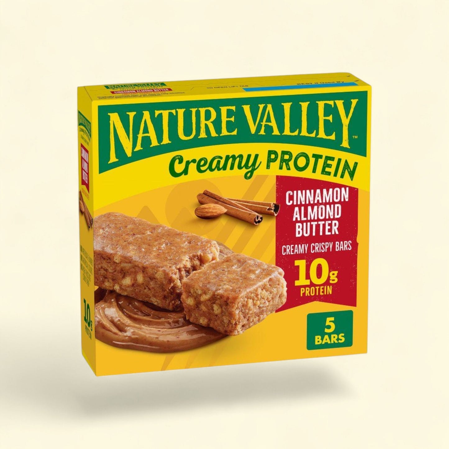Nature Valley Creamy Protein Cinnamon Almond Butter Bars, 5ct — authentic US product shipped worldwide by Treatspree
