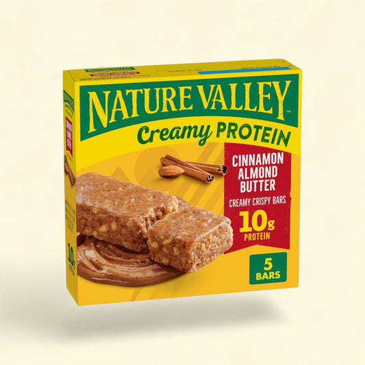 Nature Valley Creamy Protein Cinnamon Almond Butter Bars, 5ct — authentic US product shipped worldwide by Treatspree