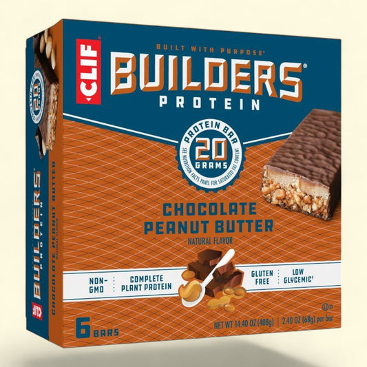 Clif Bar Protein Bars, Chocolate Peanut Butter, 6ct