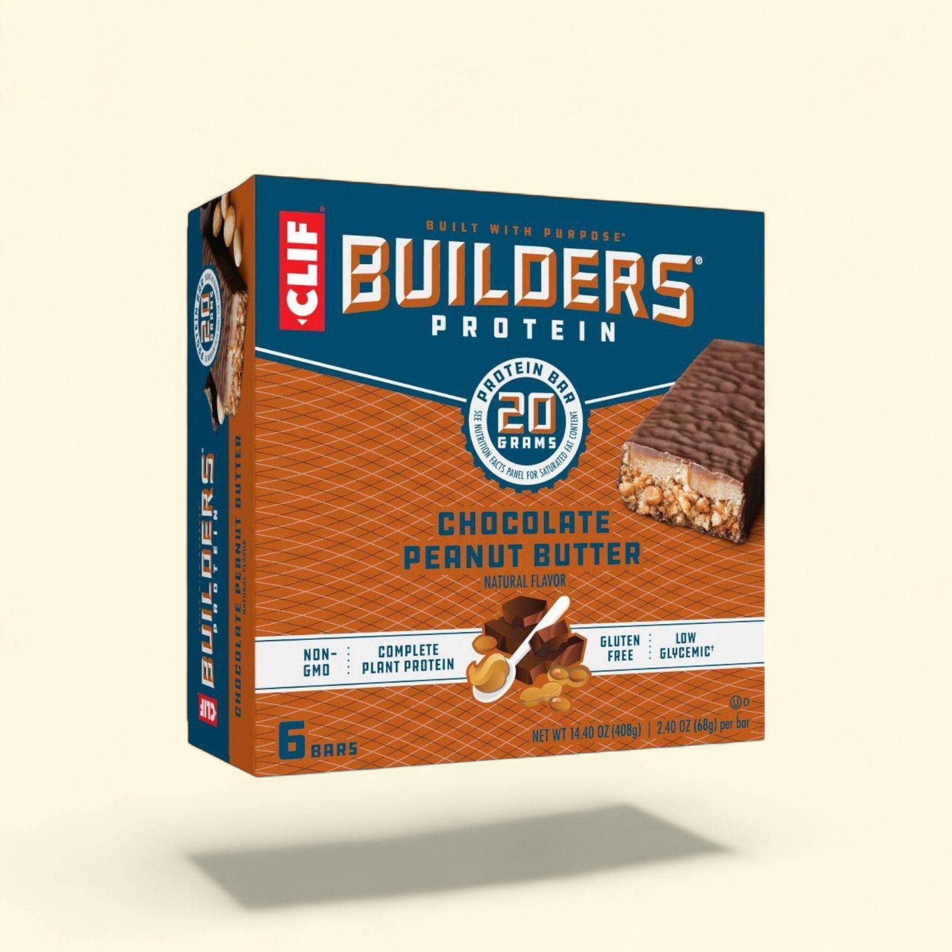 Clif Bar Protein Bars, Chocolate Peanut Butter, 6ct — authentic US product shipped worldwide by Treatspree