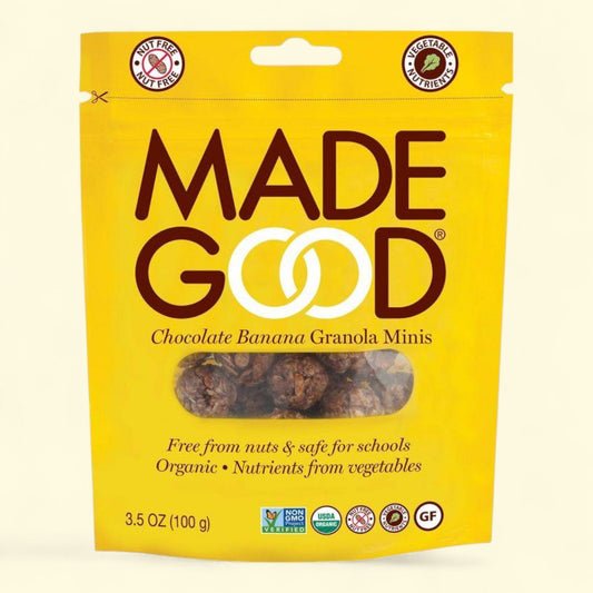 MadeGood Mini Granola Bars, Chocolate Banana, 3.5oz