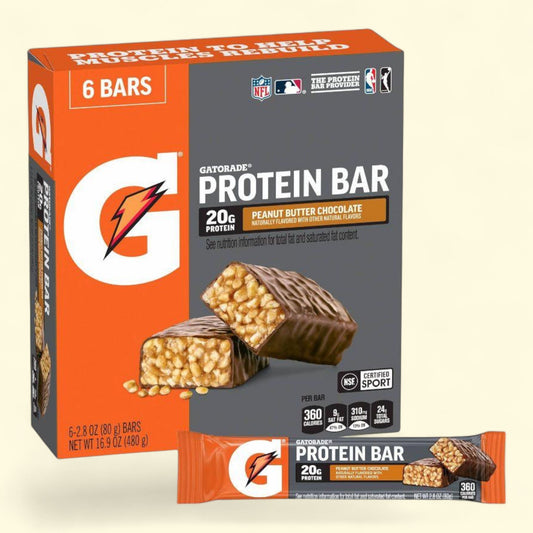 Gatorade Organic Protein Bar, Chocolate Peanut Butter - 16.9oz/6ct