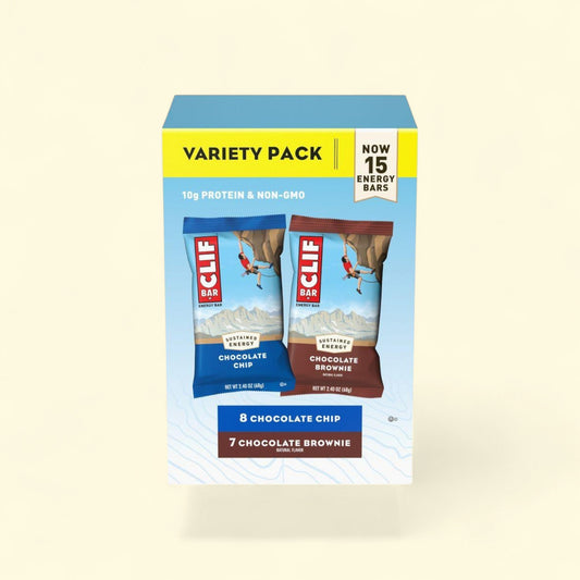 CLIF Bar Energy Bars, Chocolate Chip and Chocolate Brownie - 36oz/15pk — authentic US product shipped worldwide by Treatspree