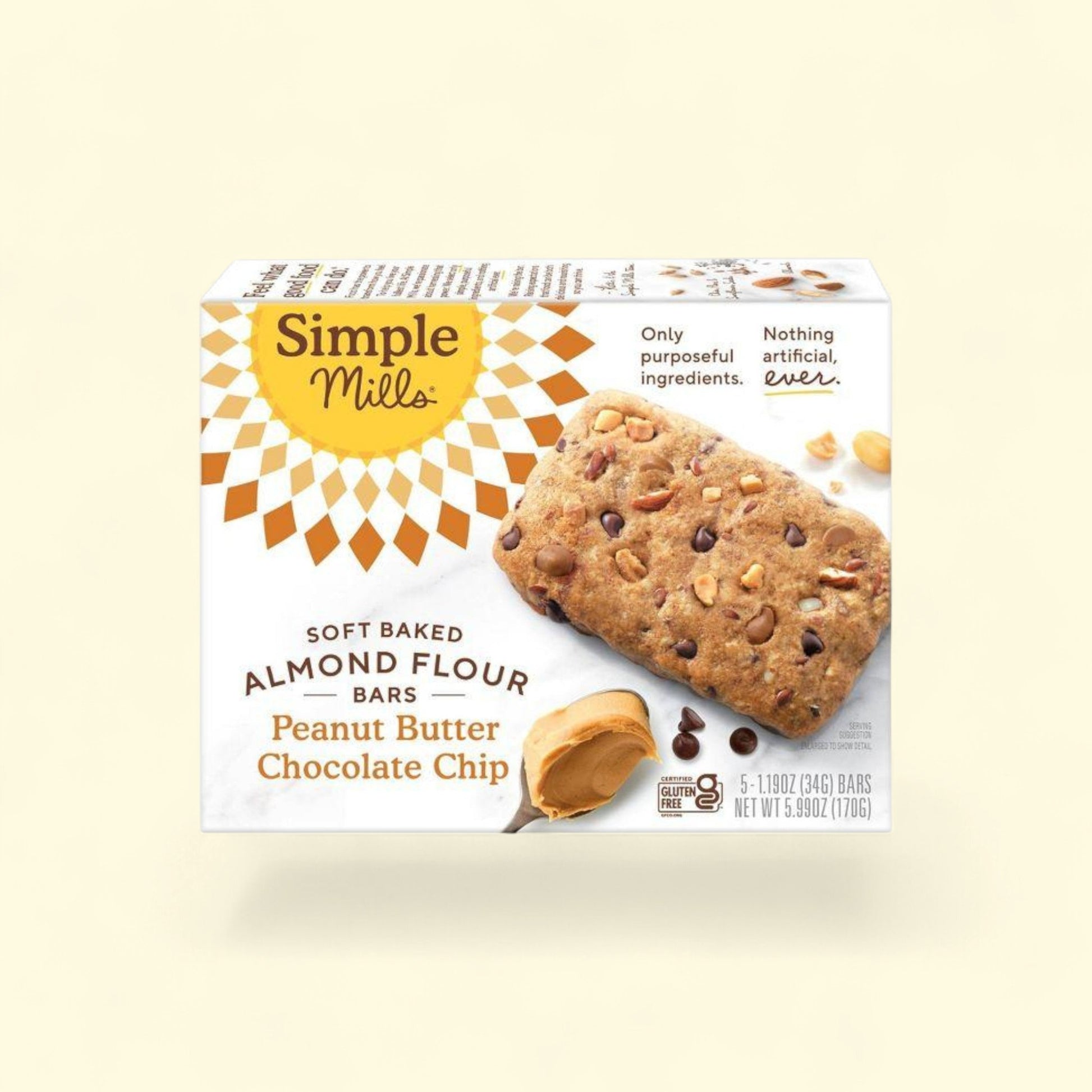 Simple Mills Almond Flour Peanut Butter Chocolate Chip Soft Baked S... — authentic US product shipped worldwide by Treatspree