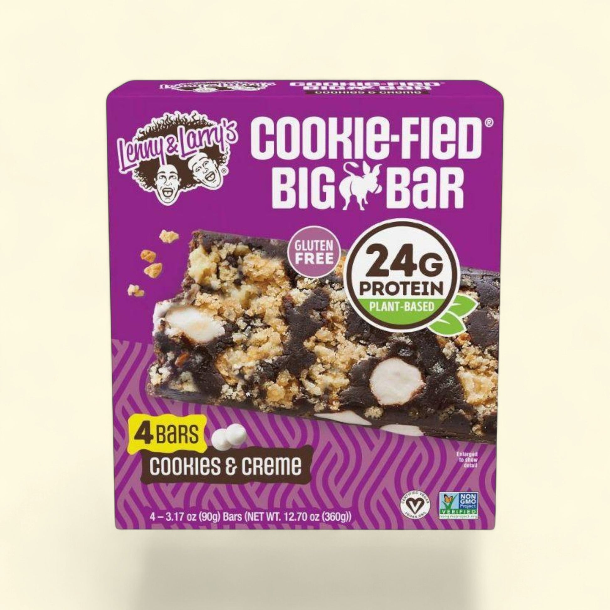 Lenny & Larry's Big Bar, Cookies & Creme, 3.17oz/4ct — authentic US product shipped worldwide by Treatspree