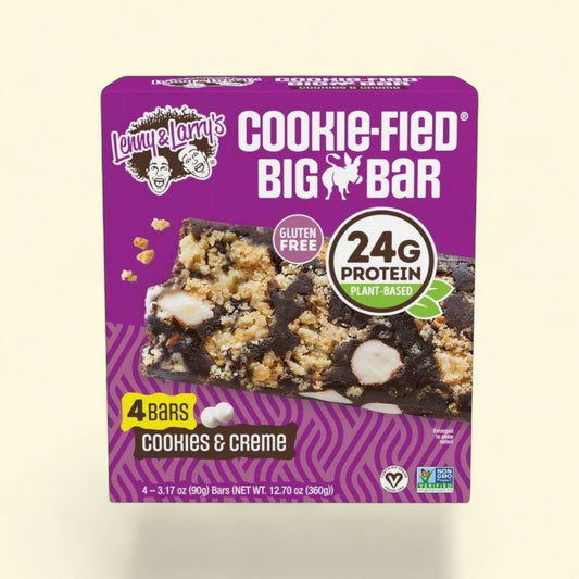 Lenny & Larry's Big Bar, Cookies & Creme, 3.17oz/4ct — authentic US product shipped worldwide by Treatspree