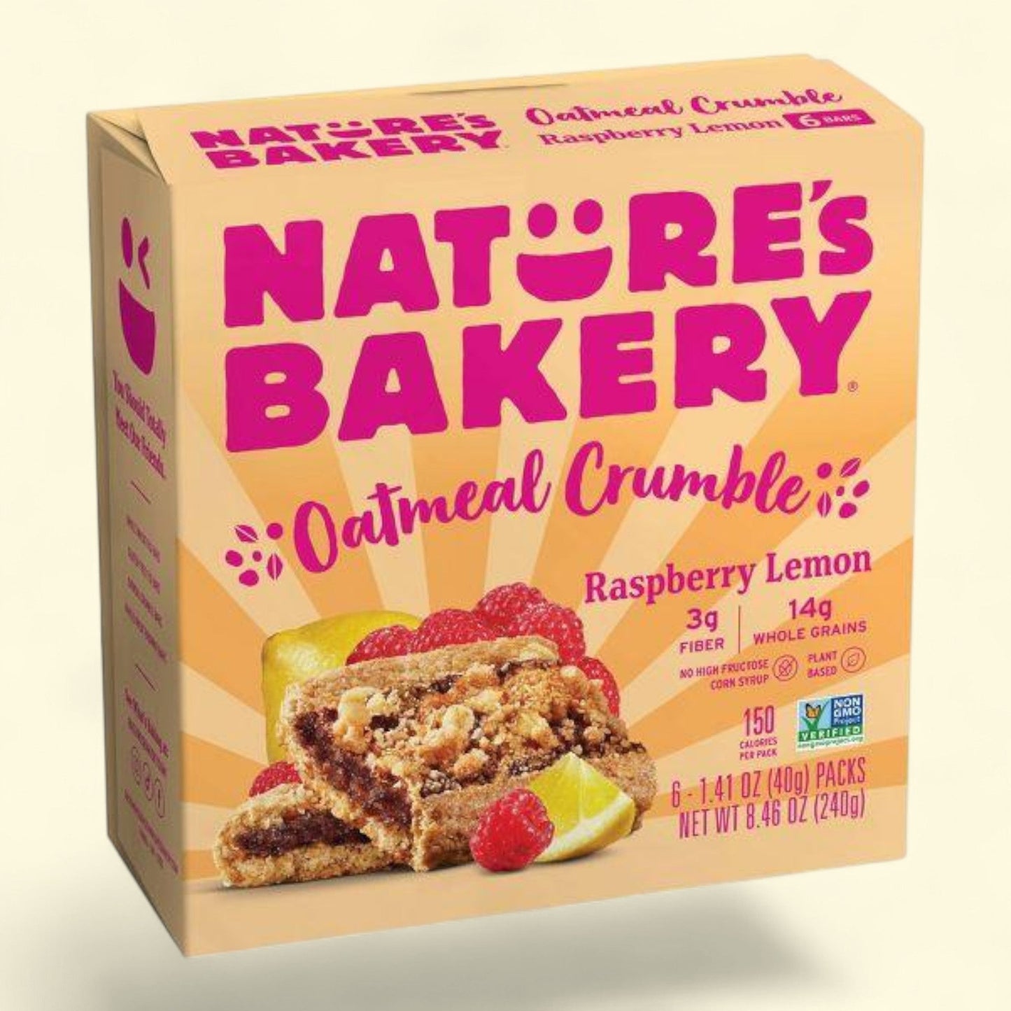 Nature's Bakery Raspberry Lemon Snack Bars, 6ct