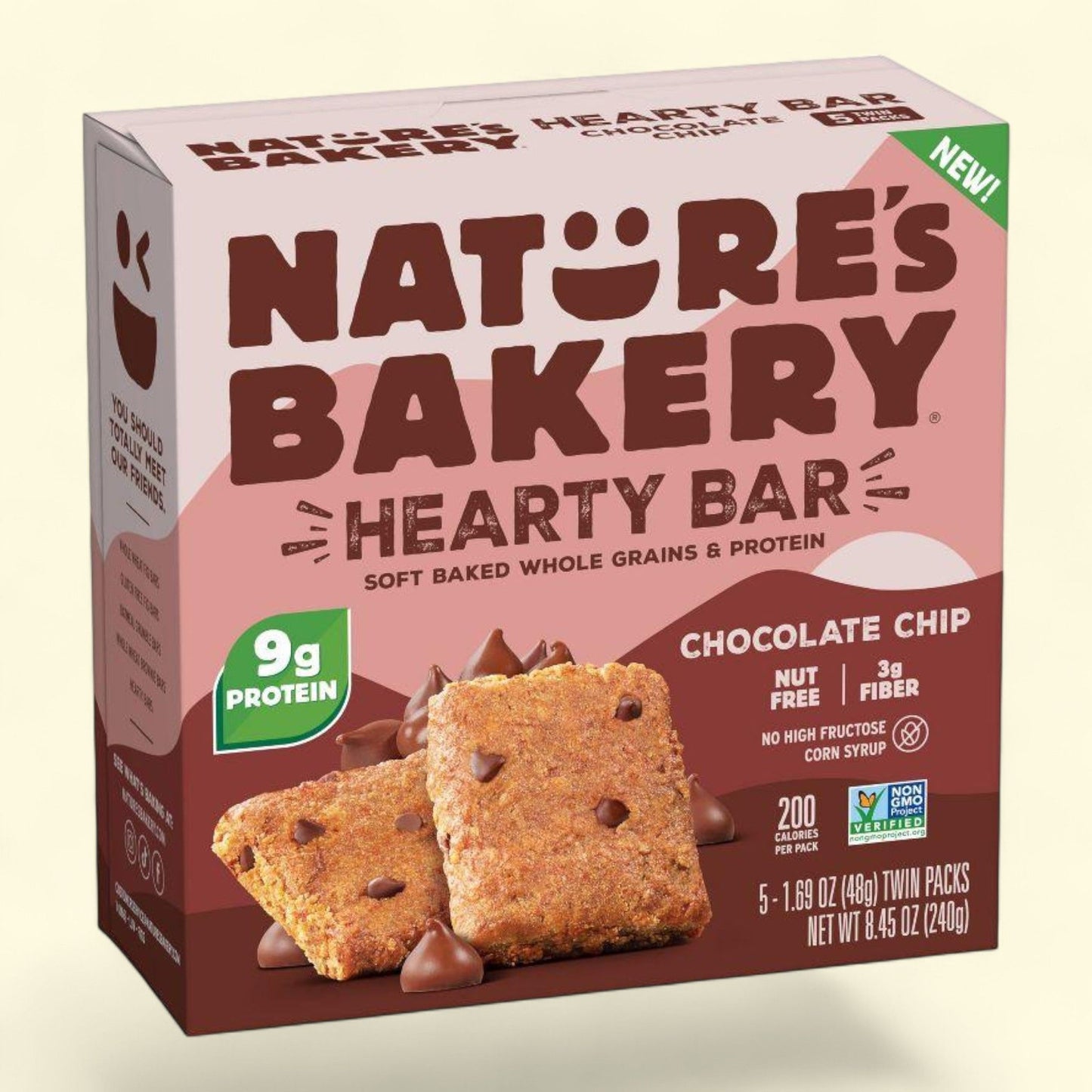 Nature's Bakery Chocolate Chip Protein Bars, 8.45oz/5ct
