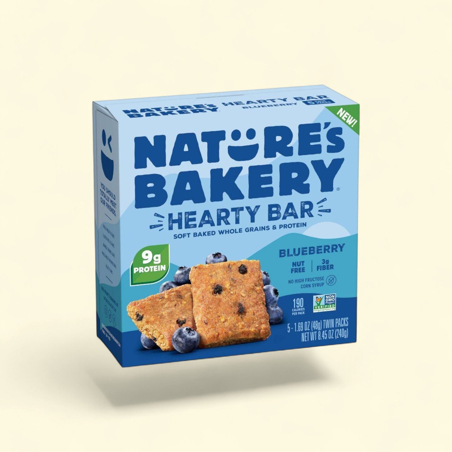 Nature's Bakery Blueberry Protein Bars, 8.45oz/5ct — authentic US product shipped worldwide by Treatspree