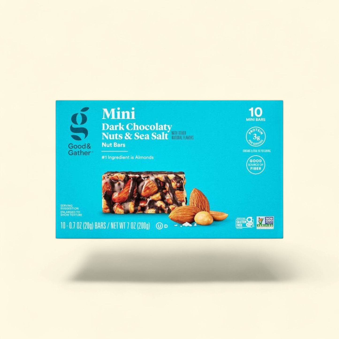 Good & Gather, Mini Dark Chocolaty Nuts and Sea Salt Nut Bars, 7oz/... — authentic US product shipped worldwide by Treatspree