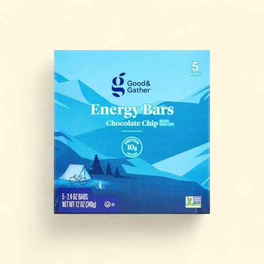 Good & Gather, Energy Bar Chocolate Chip, 5ct — authentic US product shipped worldwide by Treatspree