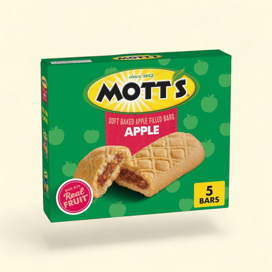 Mott's Soft Baked Apple Filled Snack Bars, 6.55oz/5ct — authentic US product shipped worldwide by Treatspree