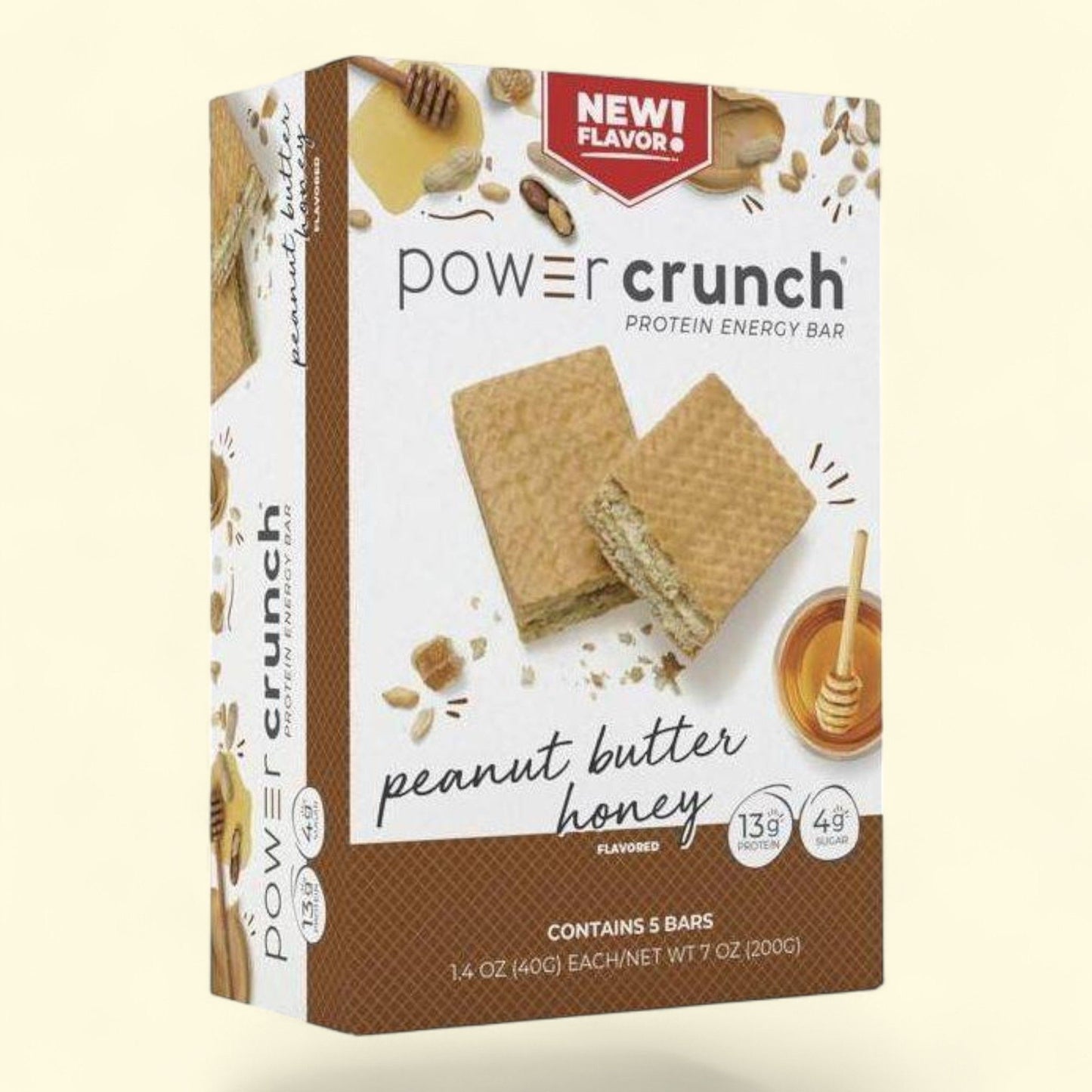 Power Crunch Protein Energy Bars, Peanut Butter Honey, 5ct