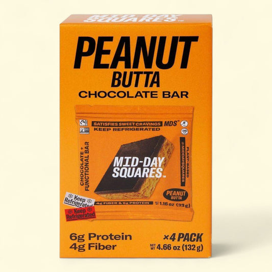 Mid-Day Squares Peanut Butter Snack Bars, 4.66oz/4ct