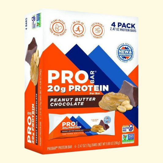 PROBAR Protein Bar, Peanut Butter Chocolate - 10oz/4pk