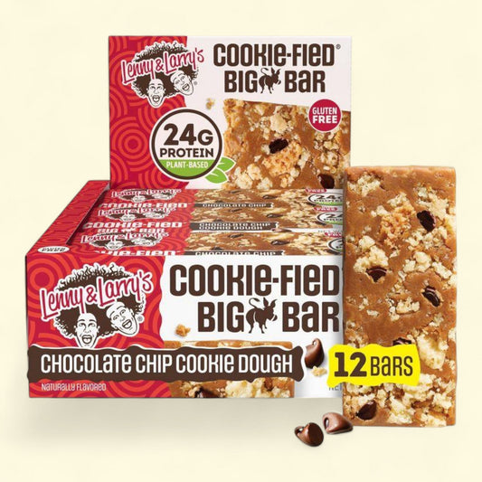 Lenny & Larry's Big Bar, Chocolate Chip Cookie Dough, 12ct