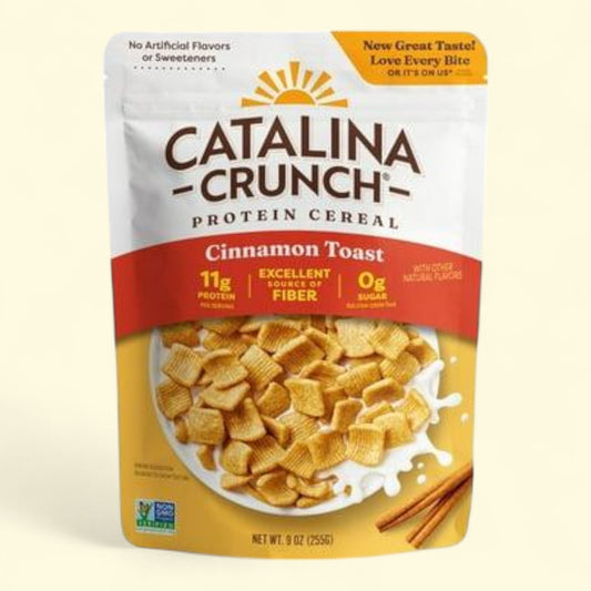 Céréales protéinées Catalina Crunch, saveur pain grillé à la cannelle, 255 g