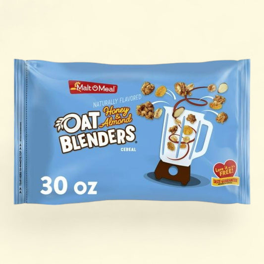 Malt-O-Meal Honey & Oat Blenders with Almonds Breakfast Cereal, Family Size 30oz