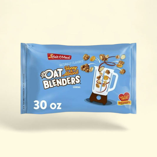 Malt-O-Meal Honey & Oat Blenders with Almonds Breakfast Cereal, Fam... — authentic US product shipped worldwide by Treatspree