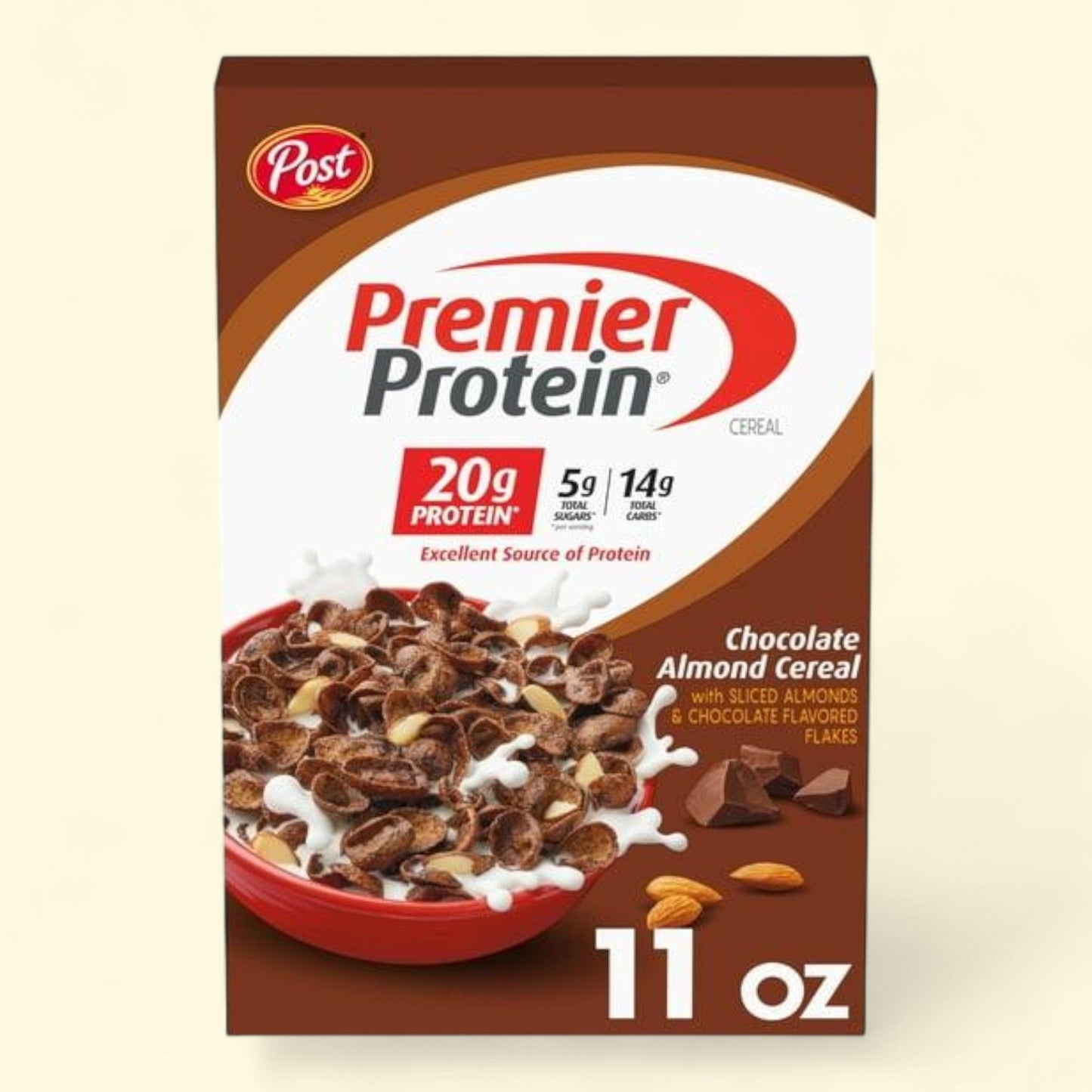 Céréales au chocolat et aux amandes Premier Protein, 312 g