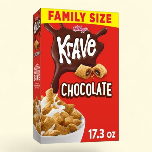 Kellogg's Krave Cereal, Chocolate, 17.3oz