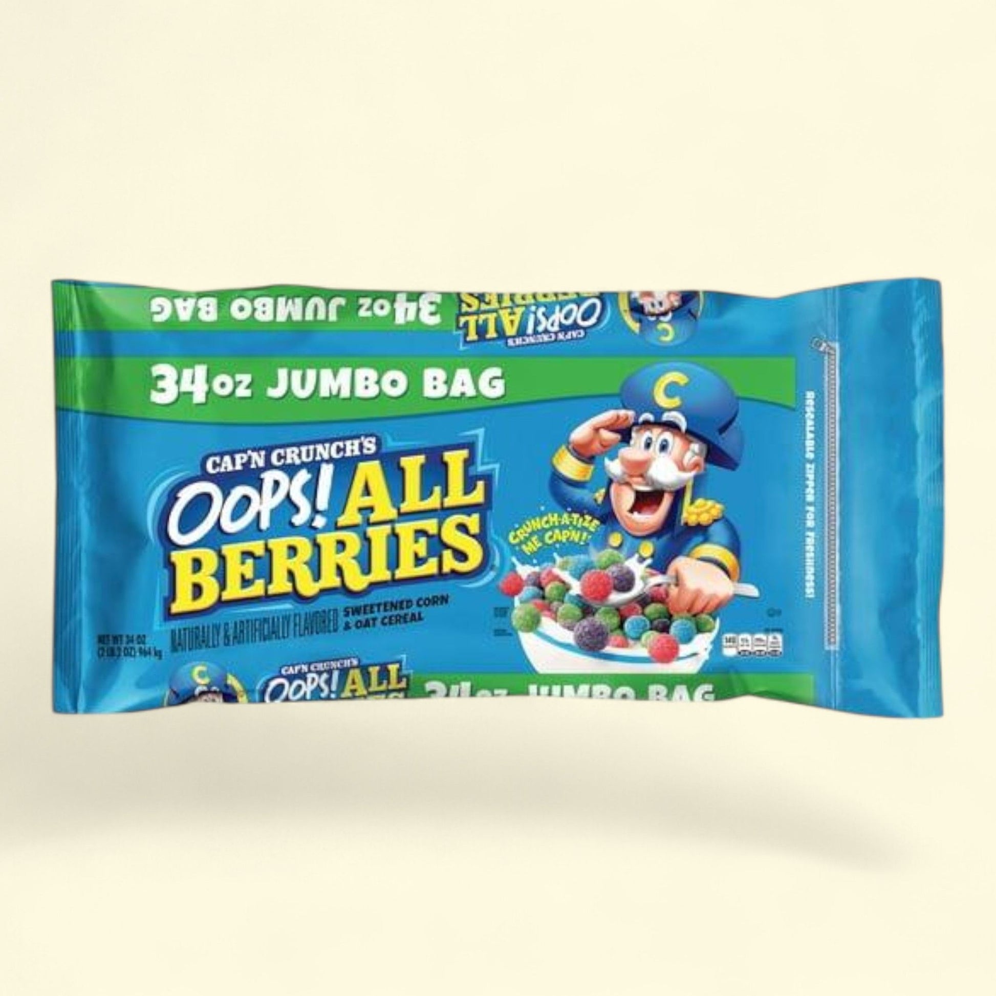 Cap'n Crunch Oops! All Berries Cereal, 34 oz