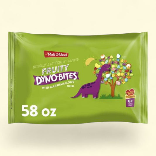 Malt-O-Meal Fruity Dyno Bites with Marshmallows Kids Breakfast Cereal, 58oz
